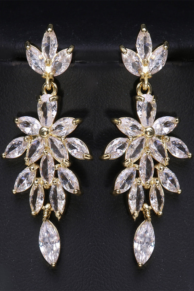 Luxurious Rhinestone Drop Earrings 693880171426
