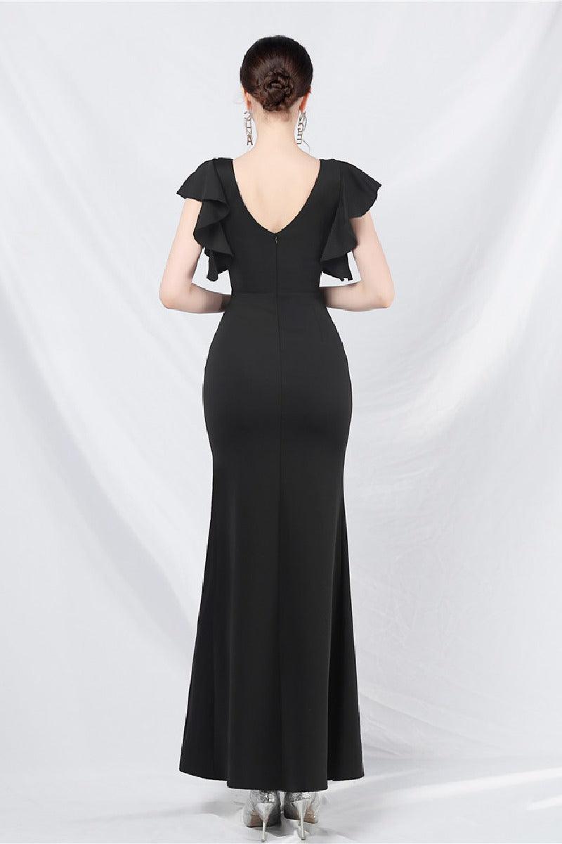 Sheath-Column Ankle Length Stretch Satin Cocktail Dress 787169199492 - COCOMELODY