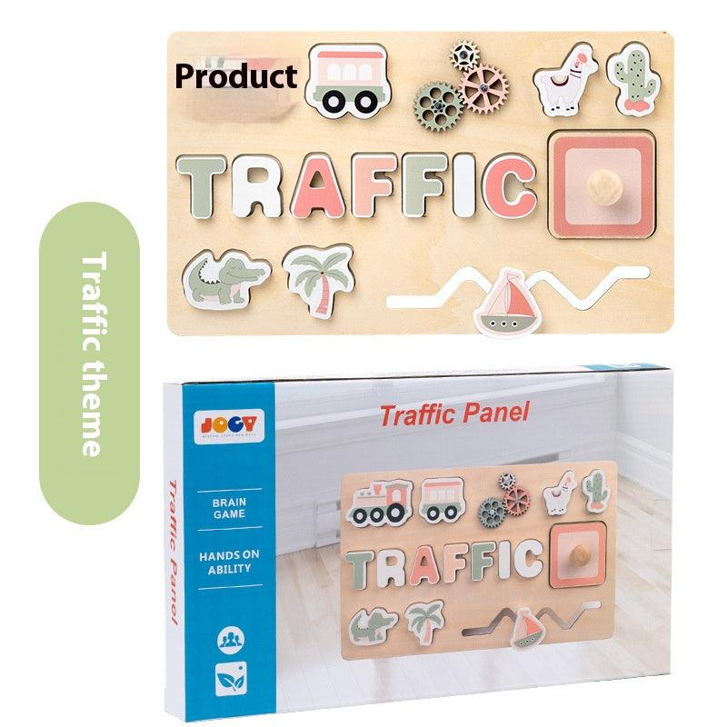 Children's early education multi-functional space transportation fun puzzle board toy 725918850142 - COCOMELODY