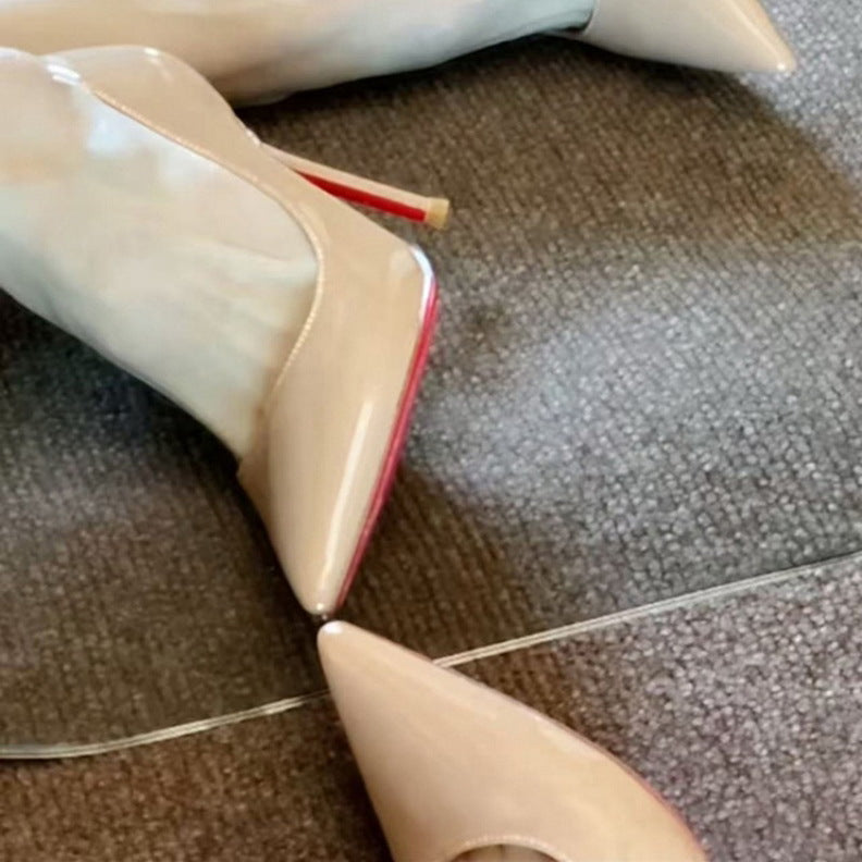 Patent Pointed Toe Stiletto Pumps Slip On High Heels Shoes 936237414895