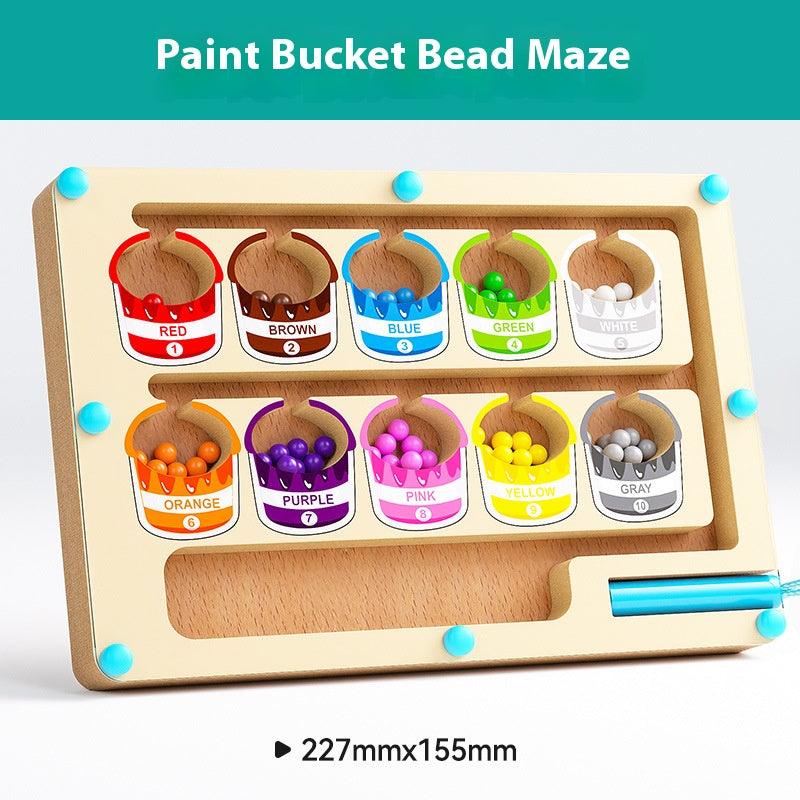 Children's magnetic wooden bead maze toy 844735599183 - COCOMELODY
