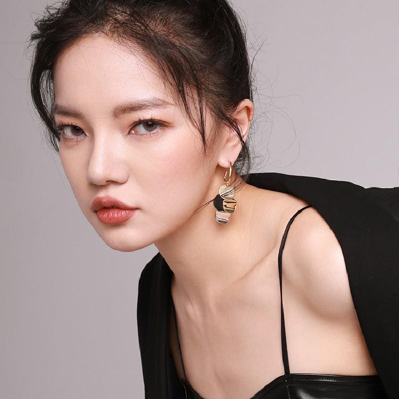 Niche unique temperament fringe earrings silver earrings 634115812636 - COCOMELODY