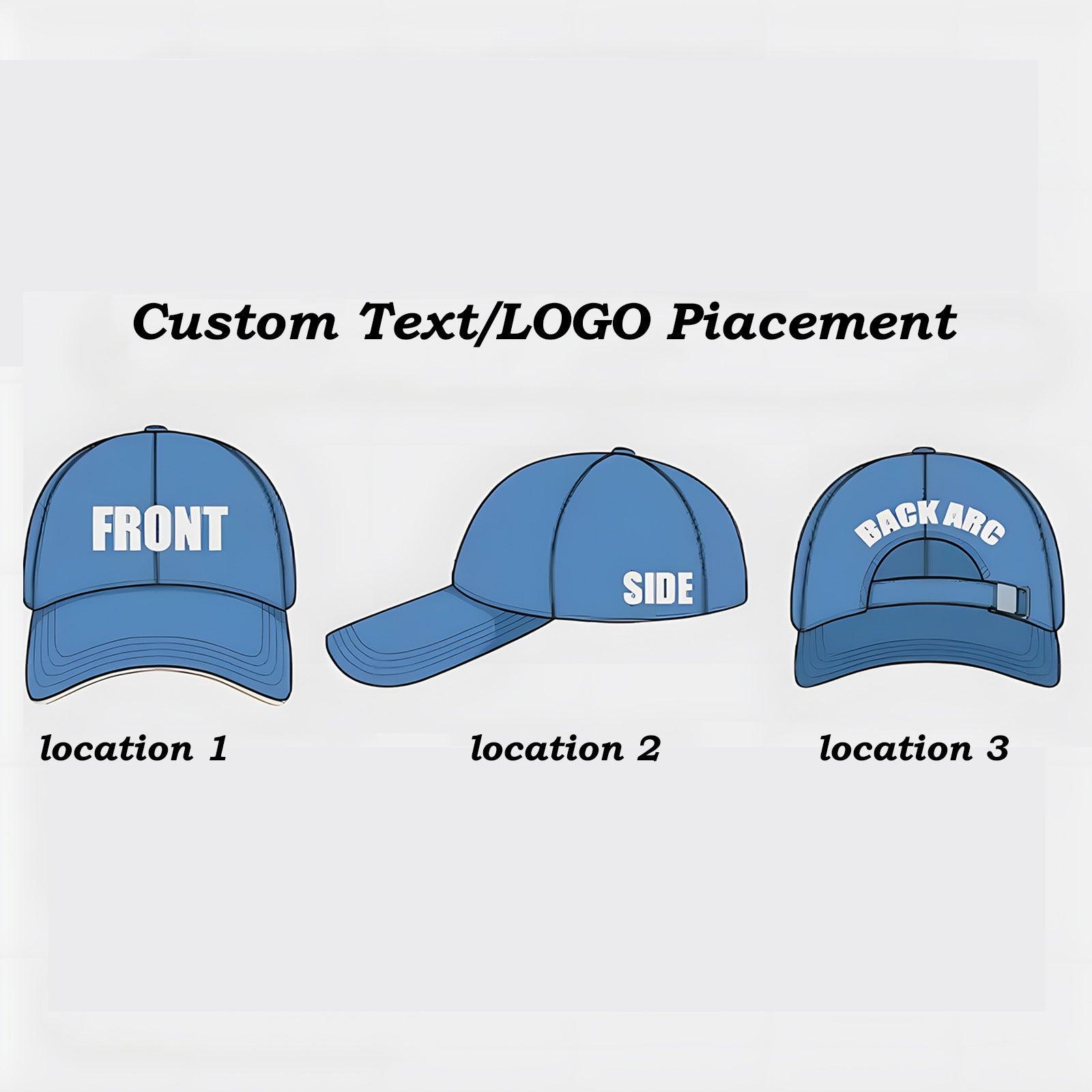 Personalized custom baseball cap visor 822453249858 - COCOMELODY