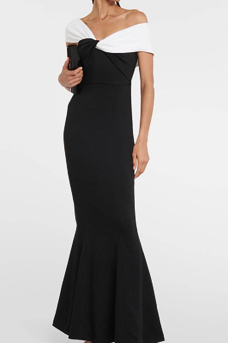 Sheath-Column Maxi Satin Formal Evening Dresses 727374873214 - COCOMELODY