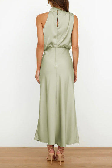 Sheath-Column Midi Forged Chiffon Dress 695677395149