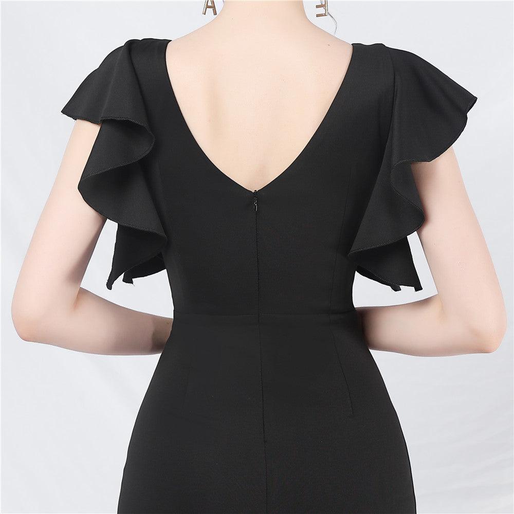 Sheath-Column Ankle Length Stretch Satin Cocktail Dress 787169199492 - COCOMELODY