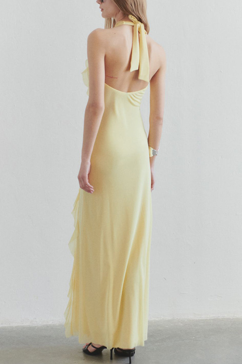 Sheath-Column Maxi Chiffon Dress 927383006662