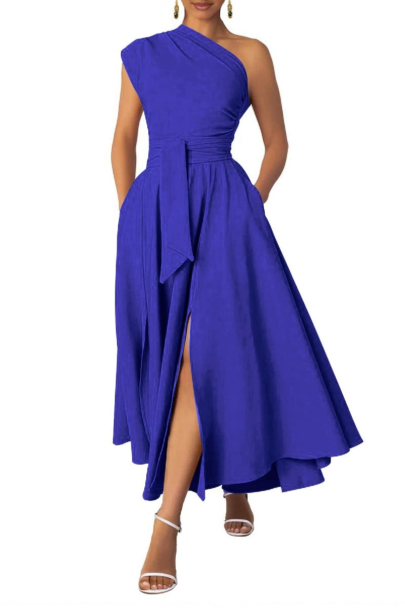 A-Line Midi Chiffon Formal Evening Dresses B0F9W7T7RT