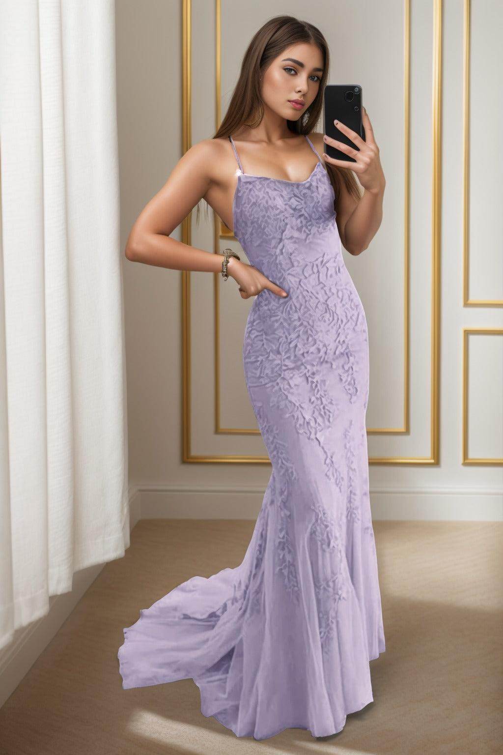 Cocomelody Mermaid Champagne Prom Dress CS0398 – COCOMELODY