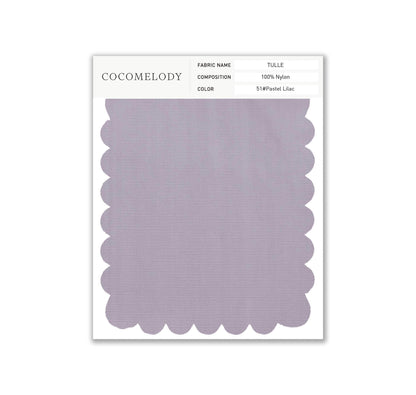Tulle Fabric Swatch in Single Color SWTU16002 - COCOMELODY
