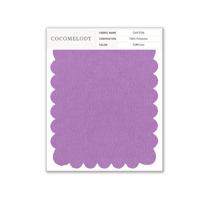 Chiffon Fabric Swatch in Single Color SWCH16001 - COCOMELODY