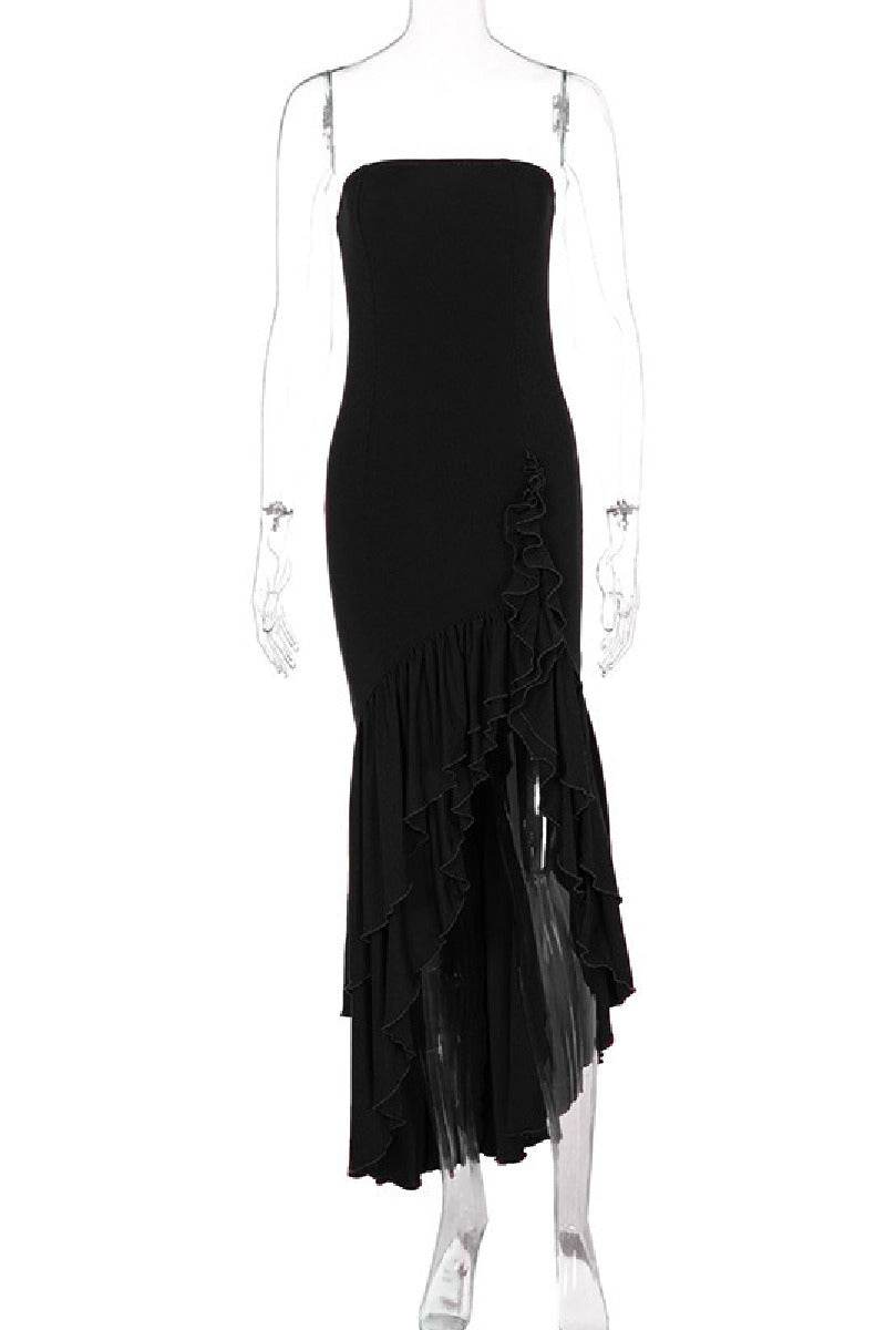 Mermaid High-Low Stretch Formal Evening Dresses 746074126248 - COCOMELODY