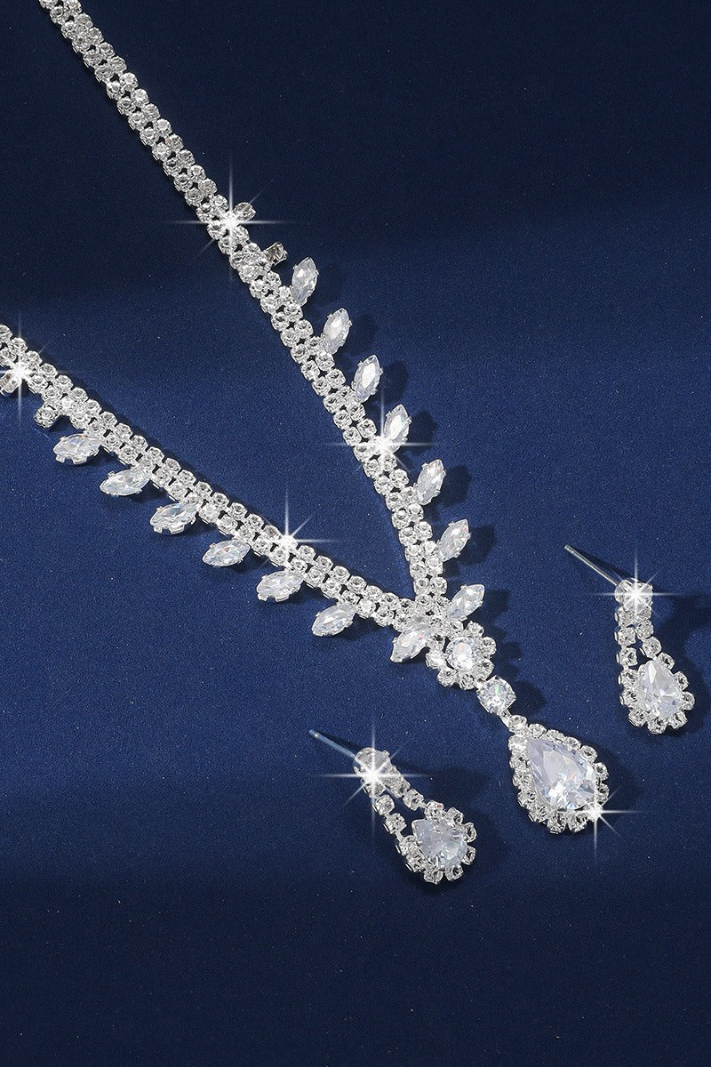 Gorgeous Zircon Earrings/Necklace Jewelry Sets (Set of 2) 744226327188