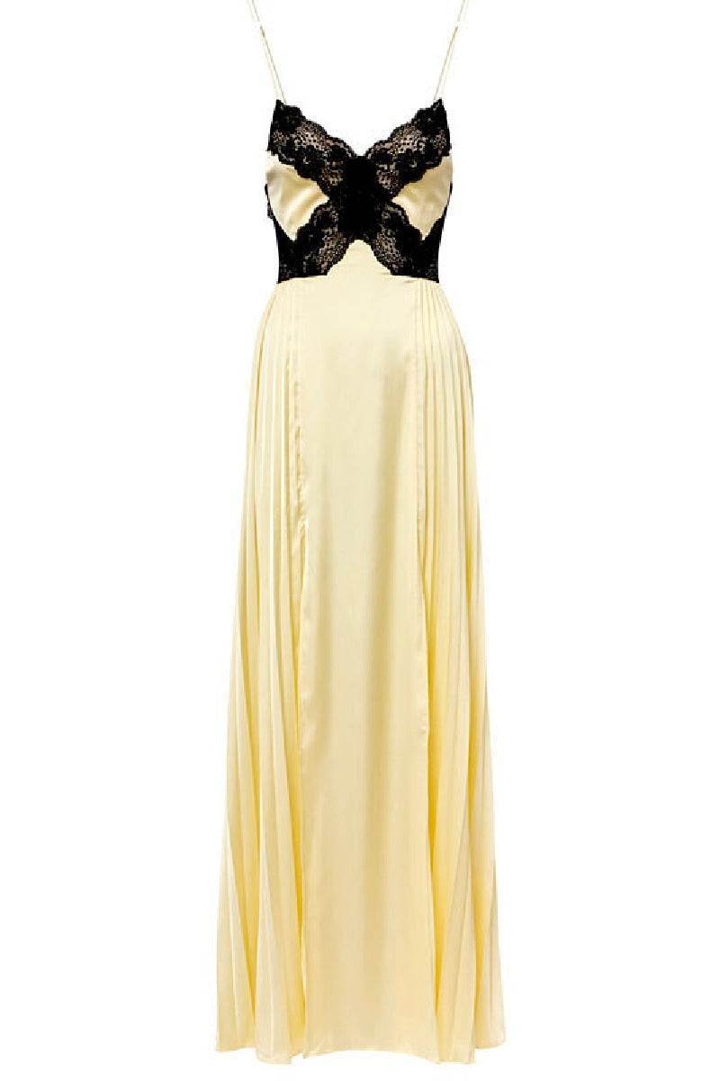 A-line Maxi Satin Formal Evening Dresses 911216703410 - COCOMELODY