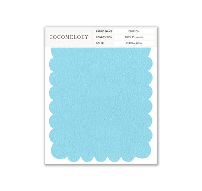 Chiffon Fabric Swatch in Single Color SWCH16001 - COCOMELODY