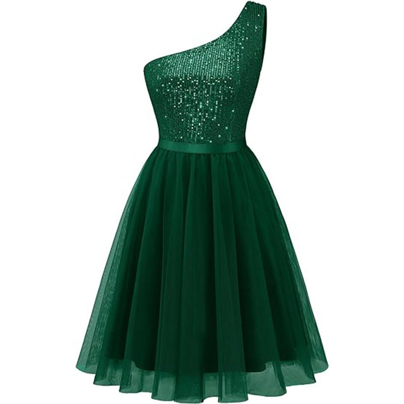 A-Line Mini Tulle Homecoming Dress 836632328295