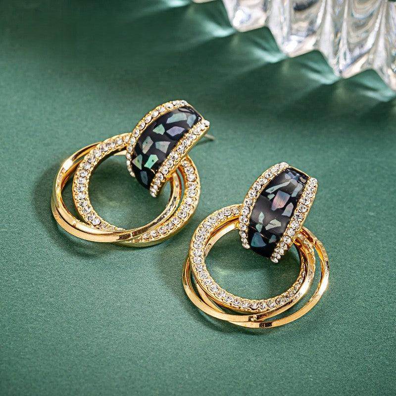 Sterling silver light luxury temperament earrings earrings stud gift for women 595236840981 - COCOMELODY