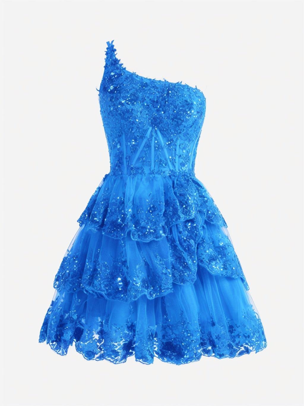 A-line Short Mini Tulle Prom Dress CS0420 - COCOMELODY