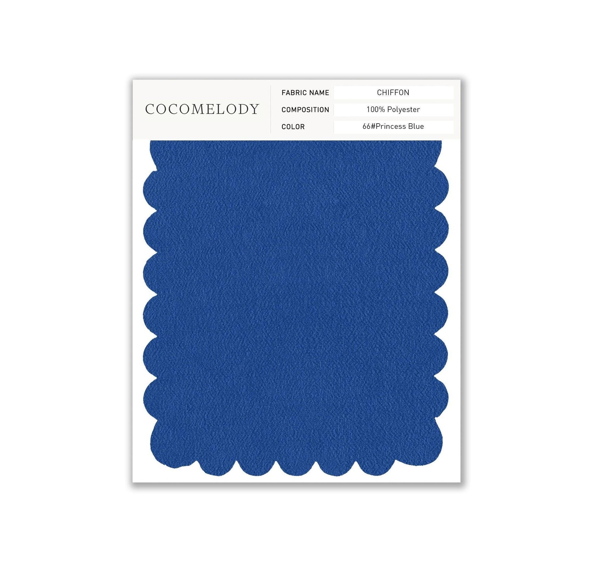 Chiffon Fabric Swatch in Single Color SWCH16001 - COCOMELODY