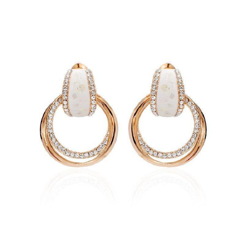 Sterling silver light luxury temperament earrings earrings stud gift for women 595236840981 - COCOMELODY