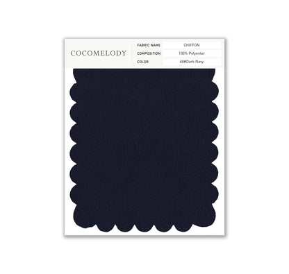 Chiffon Fabric Swatch in Single Color SWCH16001 - COCOMELODY