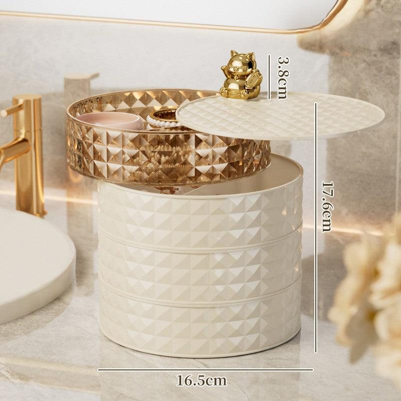 Jewelry storage Large capacity multi-layer rotating jewelry box 822324684165 - COCOMELODY