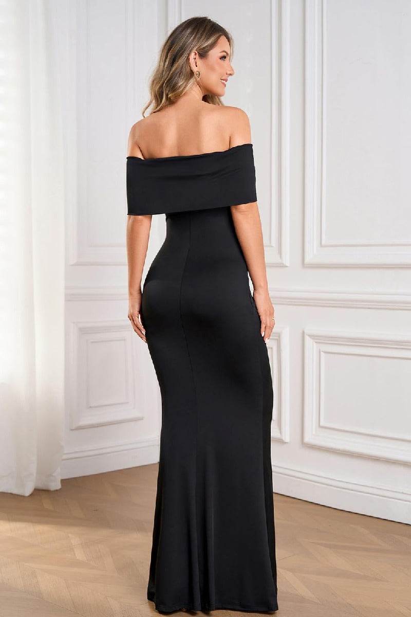 Sheath-Column Elastic Cloth Maxi Formal Wedding Guest Dresses B0FL2J69MM - COCOMELODY