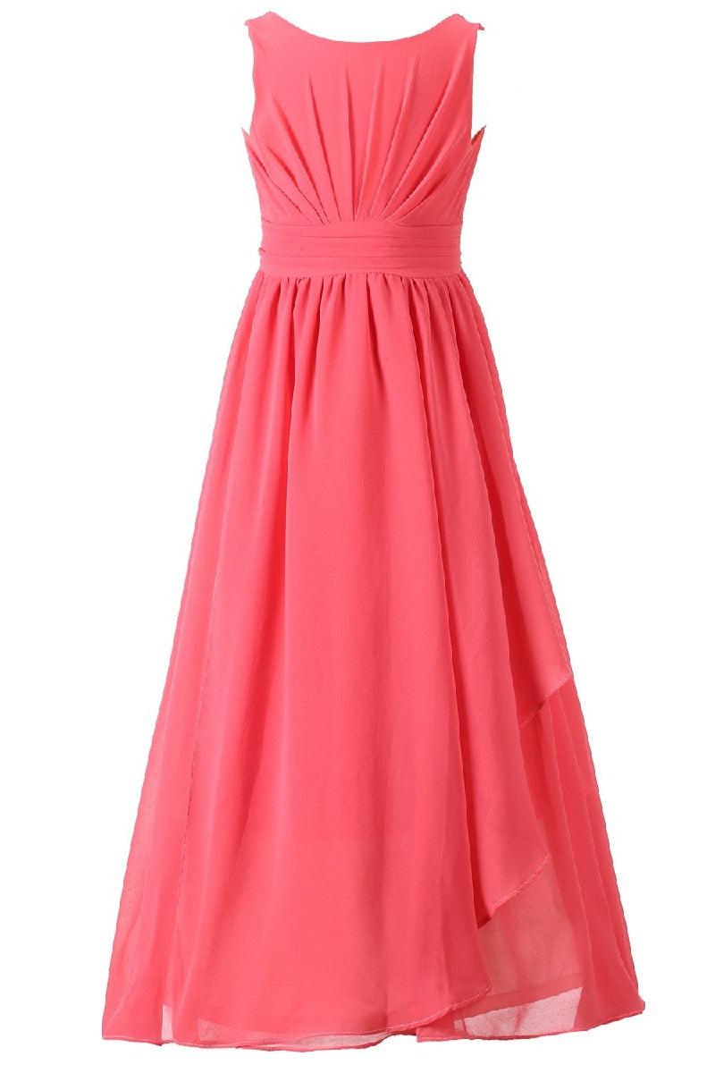 Elegant Chiffon Gown Floor-Length A-Line Dress B078N3KBLQ - COCOMELODY