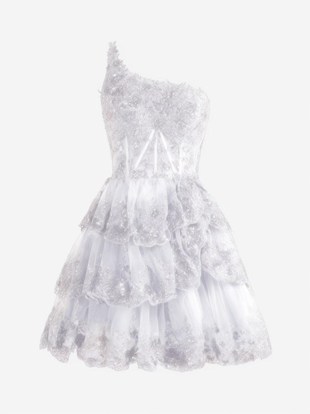 A-line Short Mini Tulle Prom Dress CS0420 - COCOMELODY