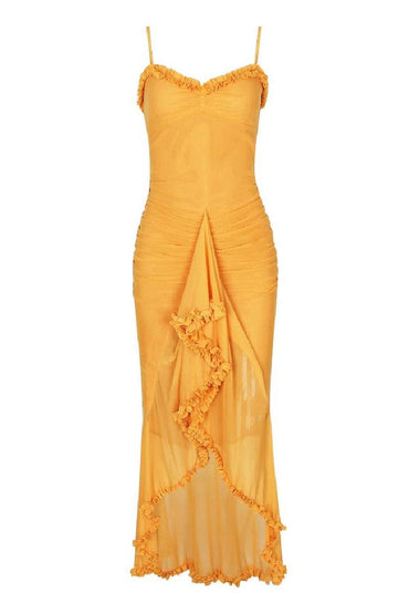 Trumpet-Mermaid High-Low Tulle Semi Formal Wedding guest dresses 833386514721 - COCOMELODY
