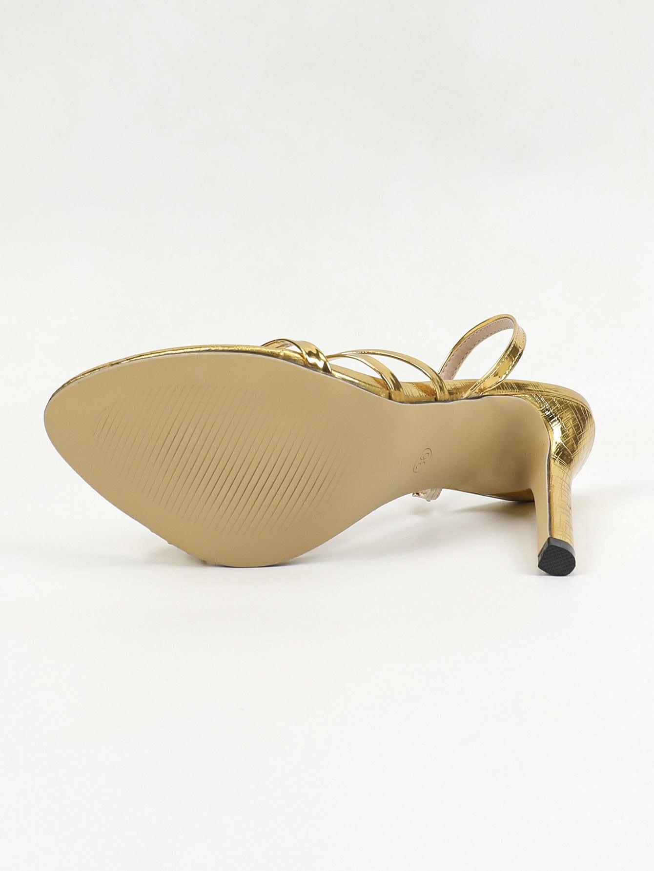 Faux Leather Pointy Stiletto Heels 816759108799 - COCOMELODY