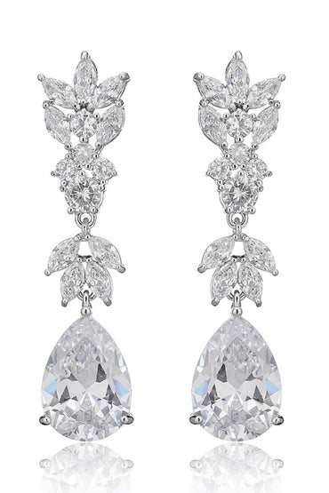 Luxury Teardrop Drop Long Dangle Marquise Leaf Earrings 636326799698