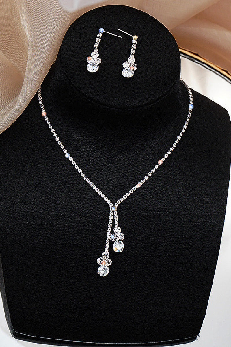 Gorgeous Zircon Earrings/Necklace Jewelry Sets (Set of 2)  680230262045