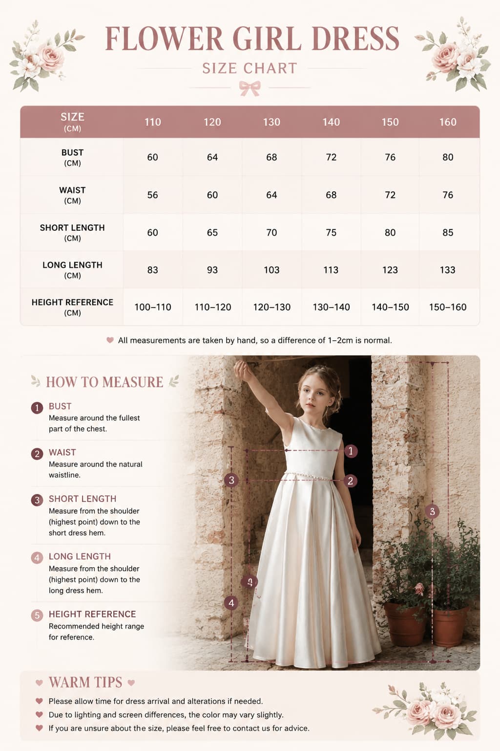 Elegant Satin Pearl Waist Pleated Skirt Bow Back Flower Girl Dresses 807252665221