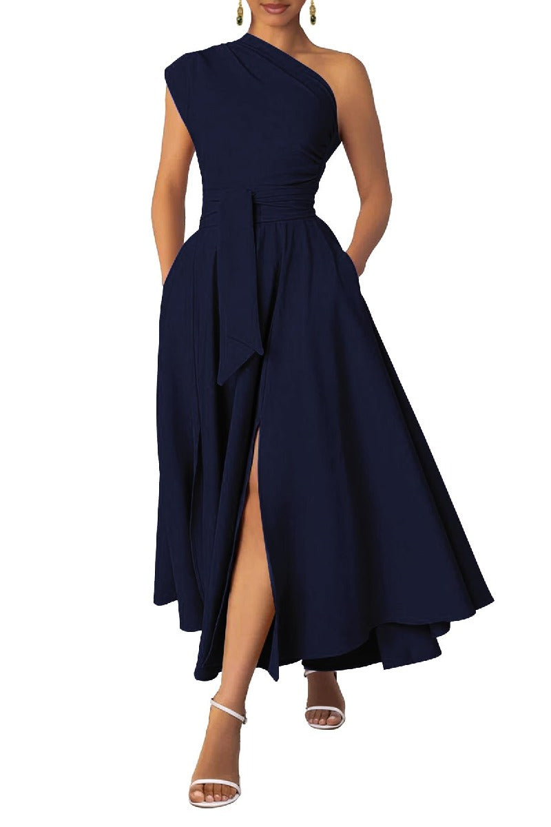 A-Line Midi Chiffon Formal Evening Dresses B0F9W7T7RT
