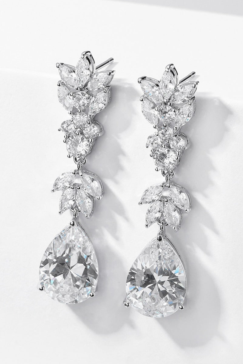Luxury Teardrop Drop Long Dangle Marquise Leaf Earrings 636326799698