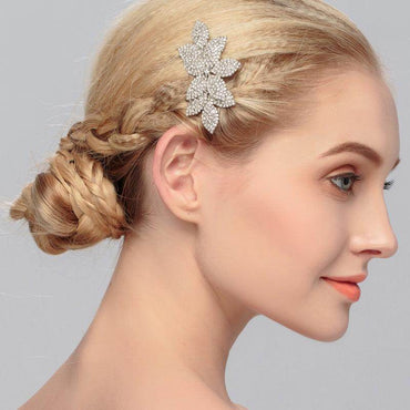 Bridal hair comb Pop rhinestone headpiece hair comb Wedding accessory 529286643073 - COCOMELODY