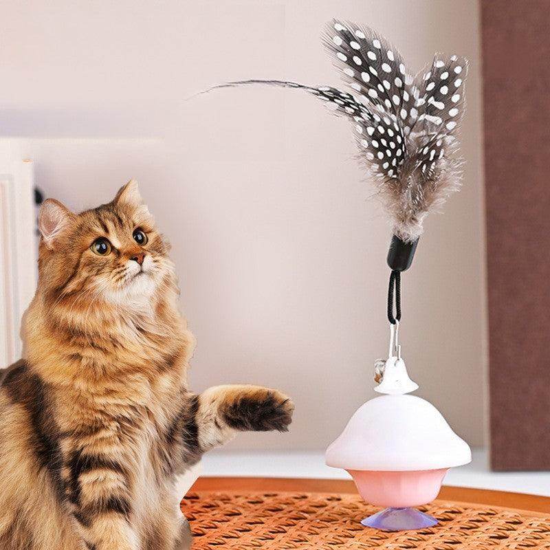 Feather head cat toy self high funk wand Kitten toy pet supplies 851801366504 - COCOMELODY