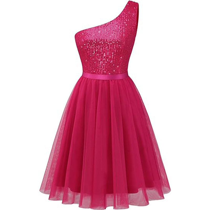 A-Line Mini Tulle Homecoming Dress 836632328295