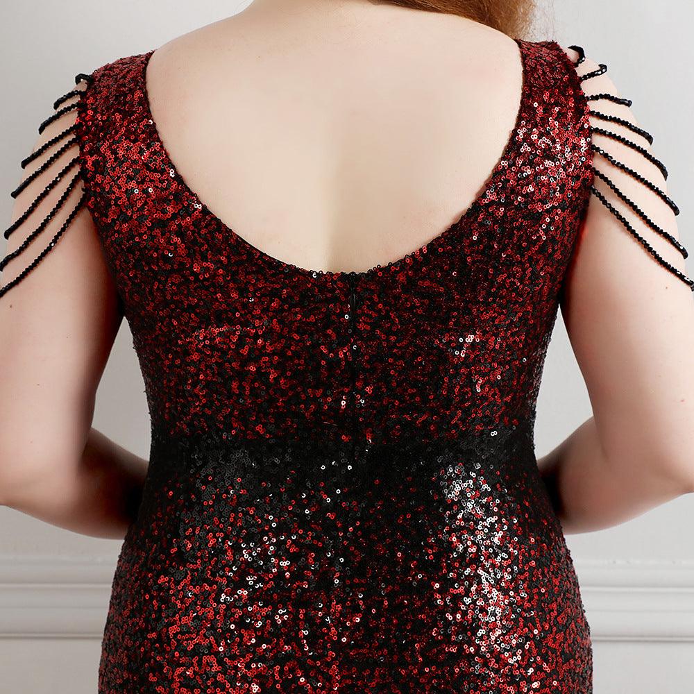 Trumpet-Mermaid Floor Length Sequins Evening Dress 647184898598 - COCOMELODY