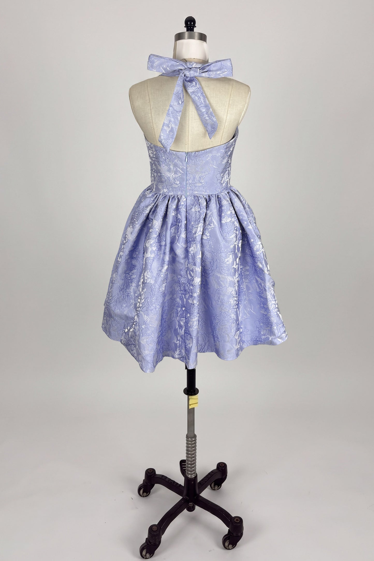 A-Line Mini Jacquard Satin Homecoming Dress 884978106326