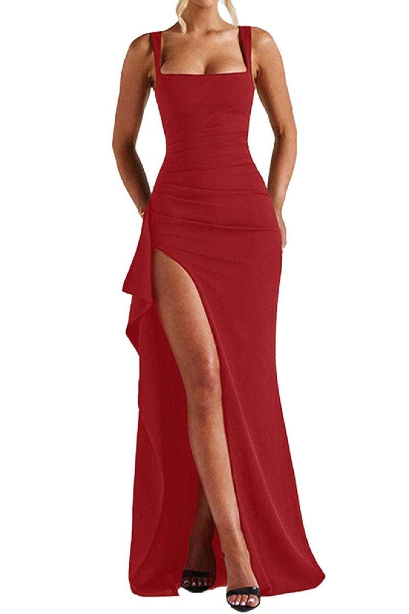 Sheath-Column Sweep-Brush Train Polyester Formal Evening Dresses B0F4DKFMQR - COCOMELODY