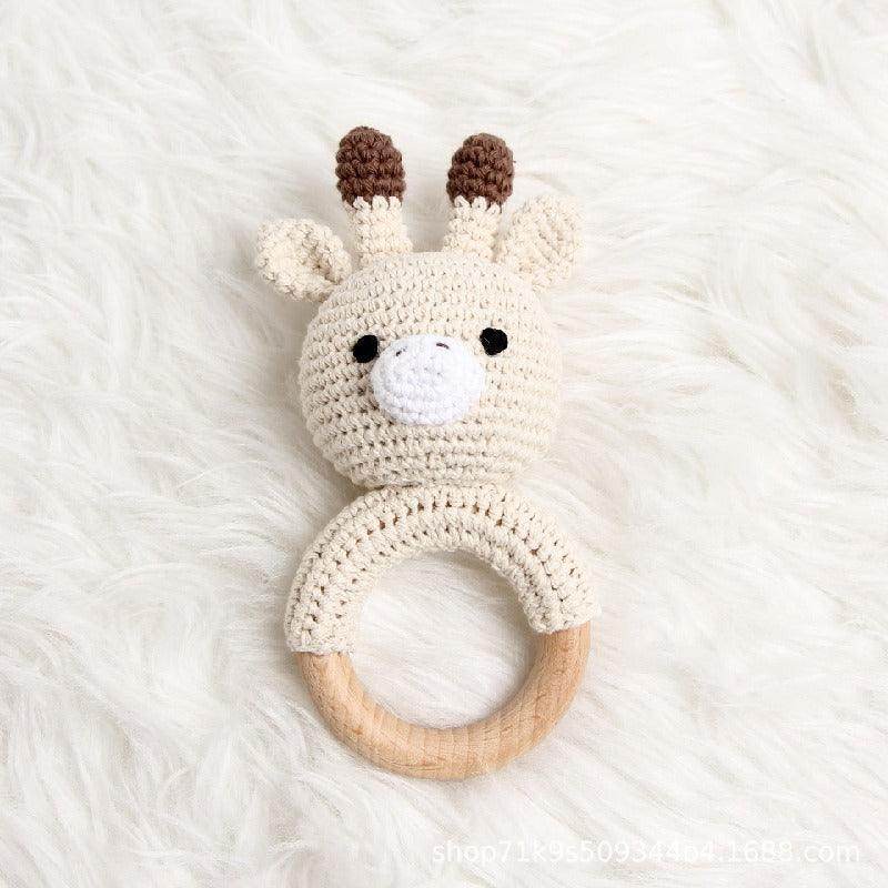 Baby gnawing cotton wood ring to soothe 800392361599 - COCOMELODY