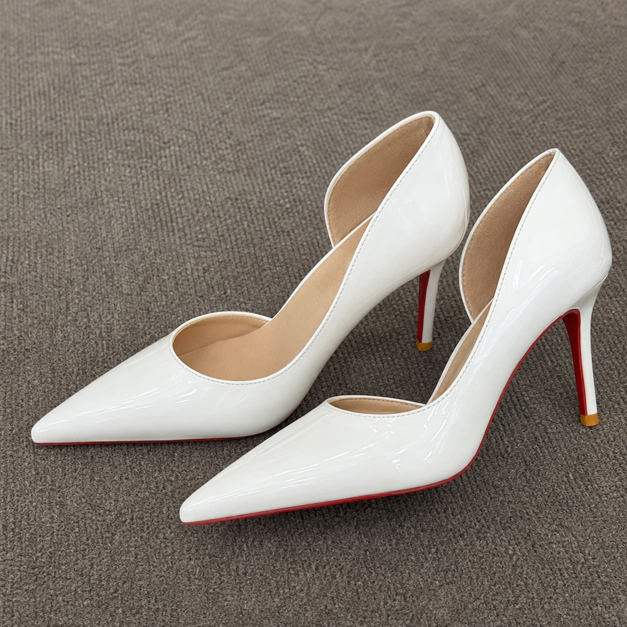 Patent Pointed Toe Stiletto Pumps Slip On High Heels Shoes 936237414895