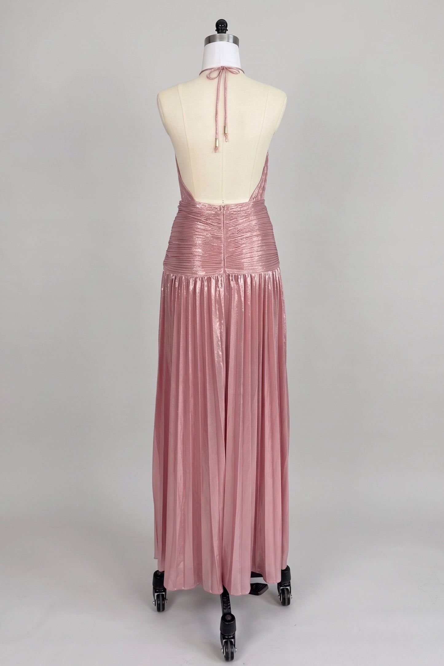 Sheath-Column Floor Length Bronzing Fabric Wedding Guest Dress 924470310173