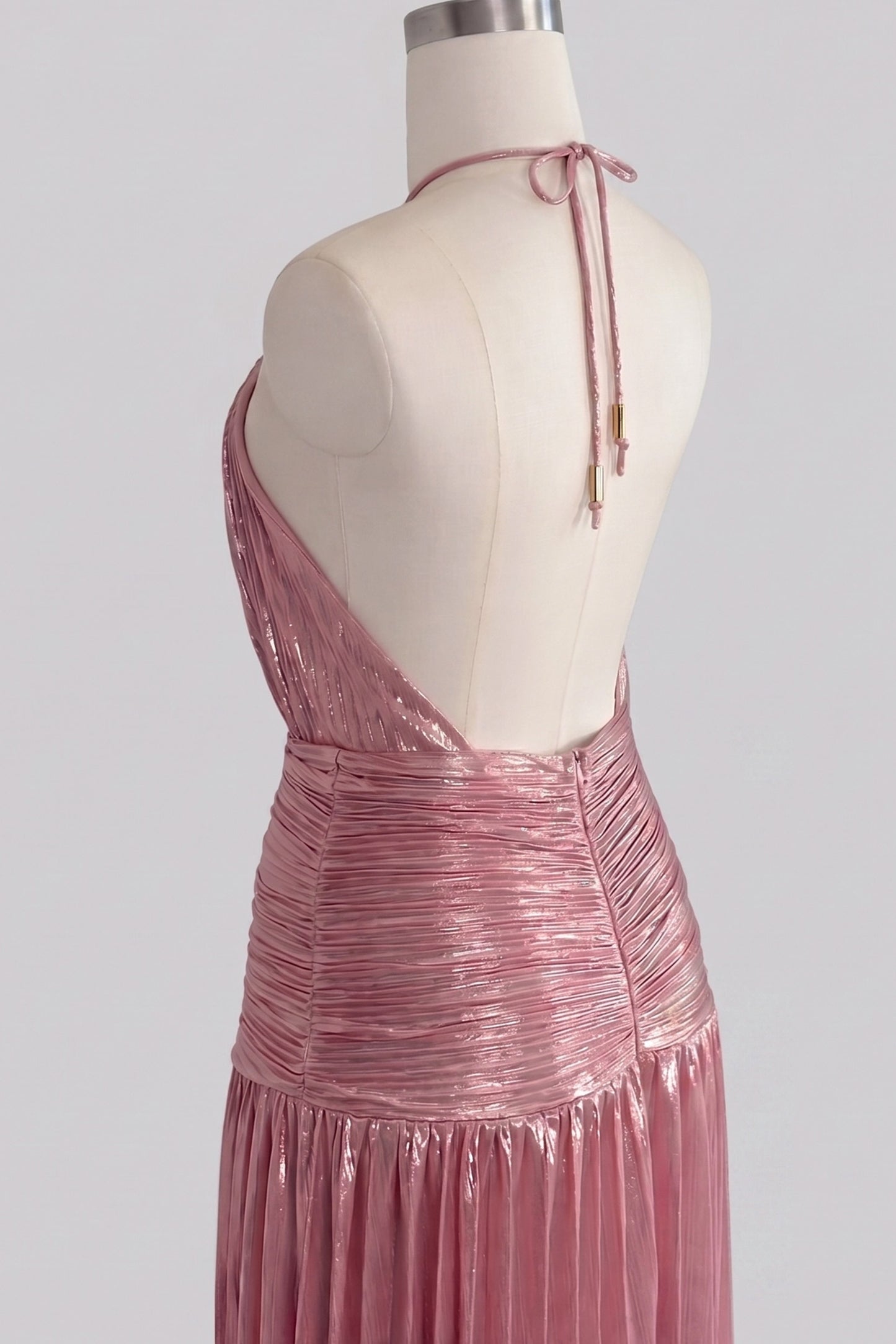 Sheath-Column Floor Length Bronzing Fabric Wedding Guest Dress 924470310173