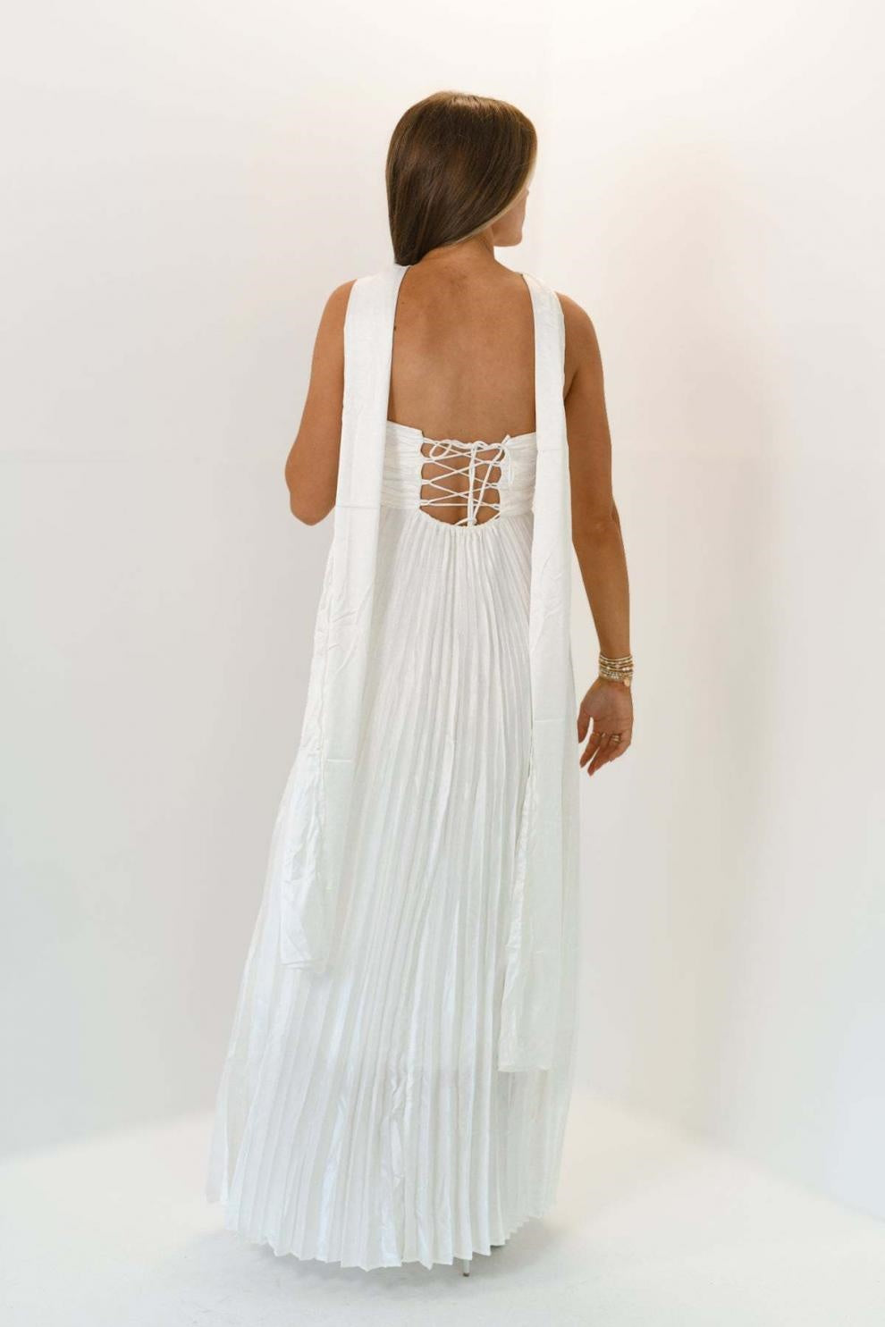 A-line Maxi Pleated Spandex Satin Formal Evening Dresses 937501662612