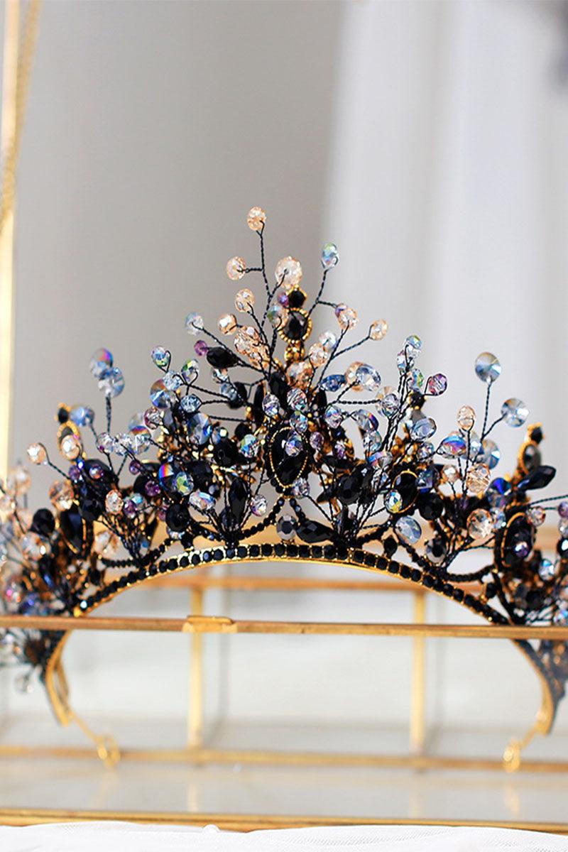Alloy Tiaras with Beads Rhinestone 718204138178