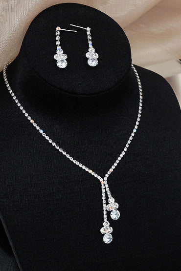 Gorgeous Zircon Earrings/Necklace Jewelry Sets (Set of 2)  680230262045
