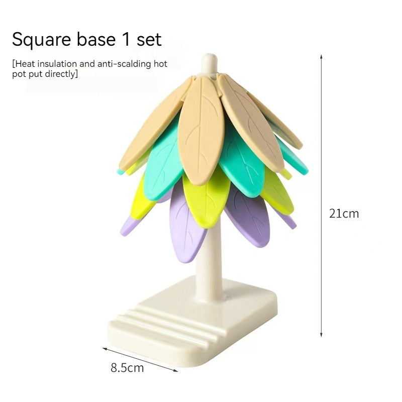 Collapsible heat pad resistant to high temperature and non-slip 855456528659